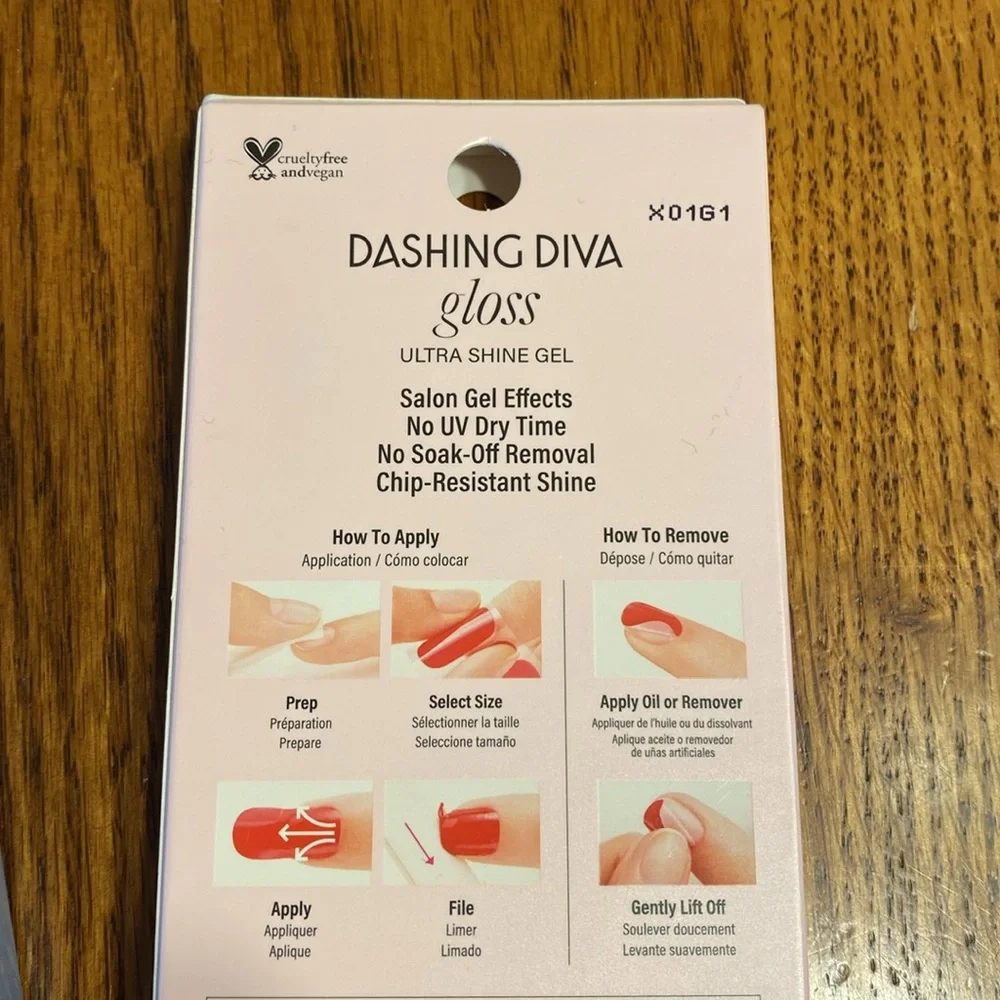 Dashing Diva Gloss Ultra Shine Gel Nail Strips NWT Set of 2